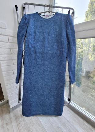 Платье голубое джинсовое2 фото