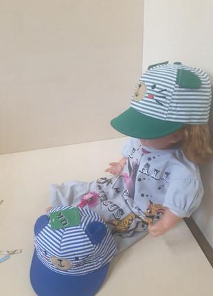 Летняя шапочка кепка панама для мальчика 0.5 - 1,5 года2 фото