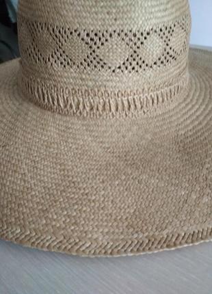100% натуральна солома розкішна солом'яний капелюх з широкими полями супер якість!!!7 фото
