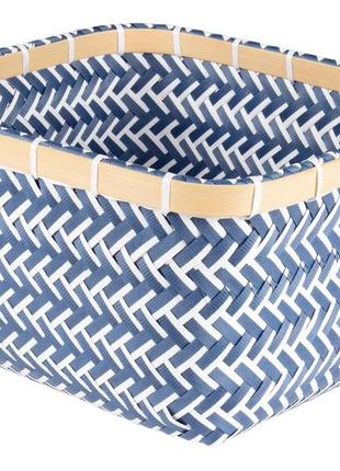 Плетений кошик з бамбуковою окантовкою aquapur для білизни та дрібниць. німеччина1 фото