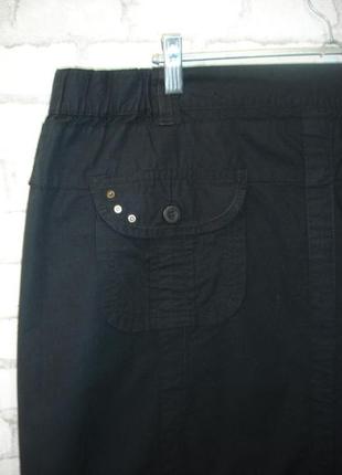 Легкая черная юбка-трапеция " maxi blue" 54-56р6 фото