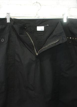 Легкая черная юбка-трапеция " maxi blue" 54-56р3 фото