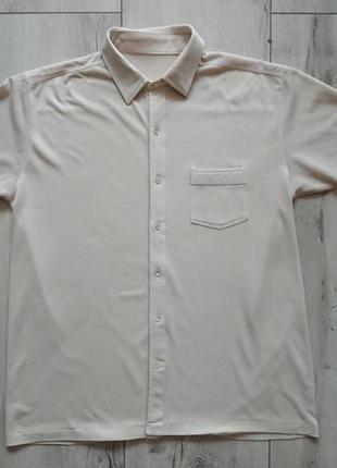 Трикотажная хлопковая рубашка.1 фото