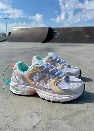 Кросівки 530 'white orange mint' кросівки