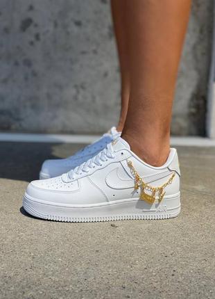 Nike air force white женские кроссовки найк аир форс белые