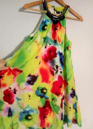 Сарафан в стиле акварель