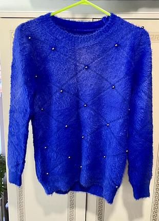 Женская зимняя кофта травка универсальный размер 42-44