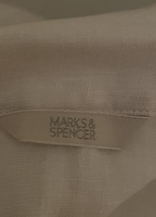 Шикарная летняя блуза, marks& spenser, 💯 лен!3 фото
