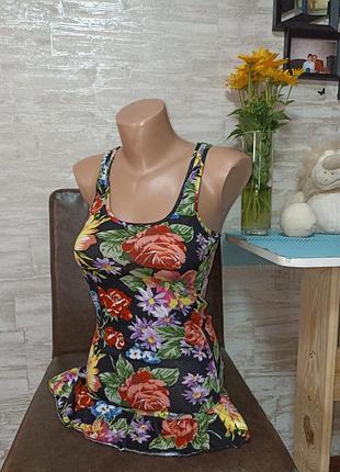 Фирменная, удлиненная майка,хб в идеале!!!