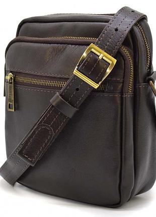 Чоловіча шкіряна сумка через плече коричнева gc-8086-3md tarwa