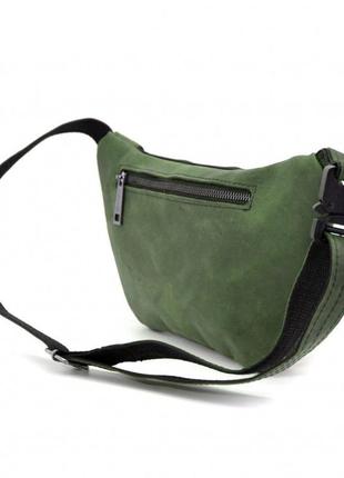 Зеленая поясная сумка из лошадиной кожи re-8179-3md tarwa3 фото