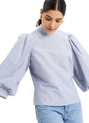 Фірмова хлопкова блуза з пишним рукавом levi's