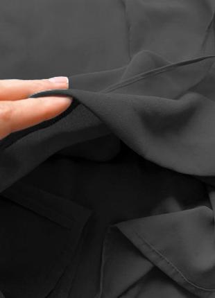 ® h&m - черное многослойное платье шифон бренд оригинал xs-s5 фото