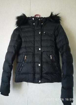 Чорний жіночий пуховик,куртка зимова vero moda р. xs-s