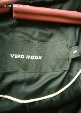 Черный пуховик,куртка зимняя vero moda р.xs-s6 фото