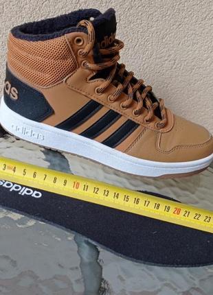 Утеплені  високі кеди черевики ботинки adidas hoops 2.0 mid ee7371/ розм.39(1/3) оригінал 9