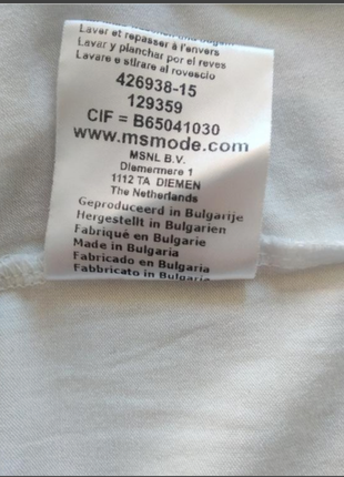 Натуральна футболка блузон з палітуркою бренду ms mode uk 18-20 eur 46-487 фото