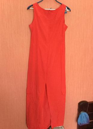 Эффектное красное платье спортивного фасона2 фото