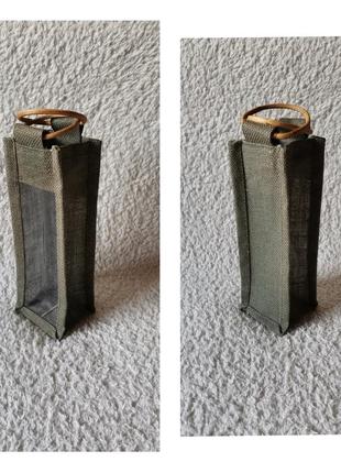 Подарочный пакет для вина подарочная джутовая сумка чехол сумка кофр подарочная...