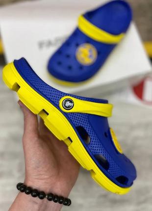 Патріотичні крокси жовті, сині "слава україні! героям слава!"3 фото