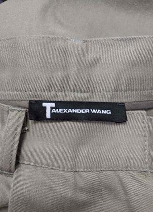 Alexander wang оригинальные стильные джогеры с высокой посадкой из хлопка3 фото