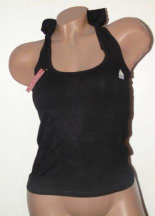 Спортивный женский топ майка adidas с капюшоном р. 42/48 one size