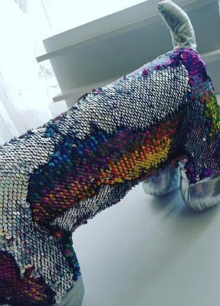 М'яка іграшка собачка з паєток 2