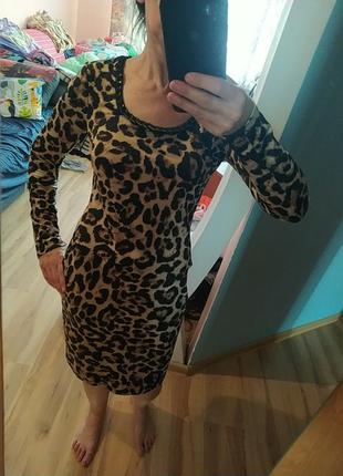 Леопардове плаття, розмір м, франція2 фото