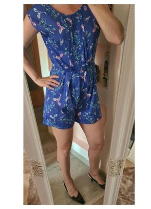 Яскравий комбенізон з кишенями, птахи xs/s