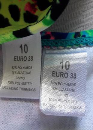 Класний роздільний купальник принт абстракція10 фото