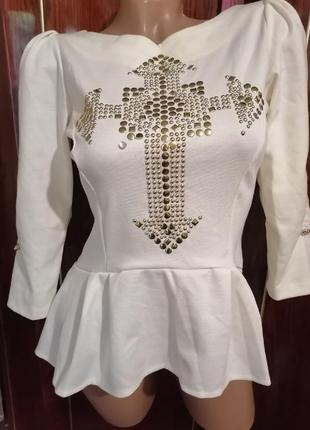 Женская нарядная блузка - кофточка2 фото