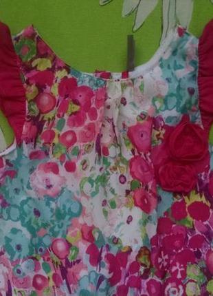 Яскраве, літнє плаття для дівчинки 3-4 роки2 фото