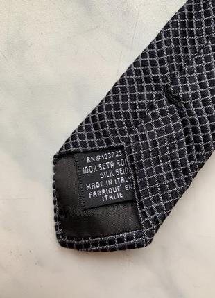 Сіра чорна краватка галстук armani collezioni4 фото