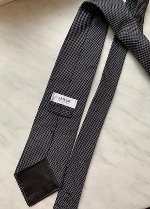 Сіра чорна краватка галстук armani collezioni5 фото