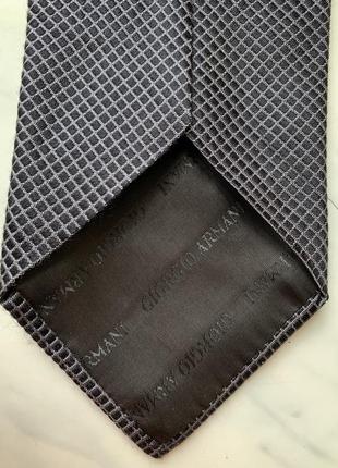 Сіра чорна краватка галстук armani collezioni2 фото