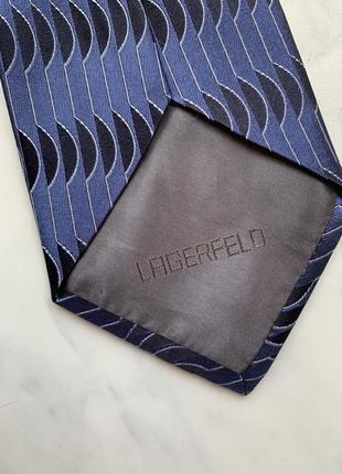 Синя геометрична краватка lagerfeld4 фото