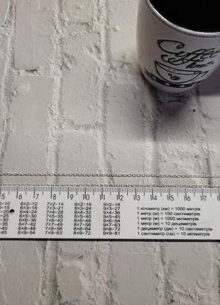 Набір ланцюжок ланцюг кулон підвіска срібло3 фото