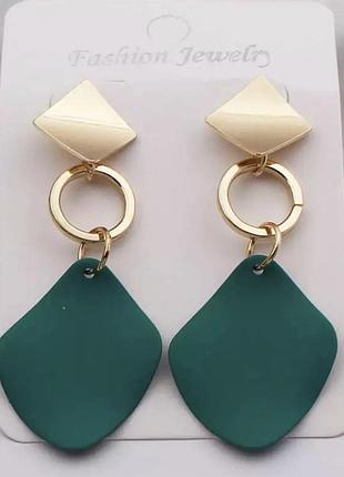 Сережки сережки смарагдові висульки