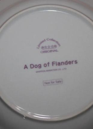 Тарелка интерьерная коллекционная принт анимэ a dog of flanders