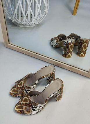 Сабо шльопанці на каблуку6 фото