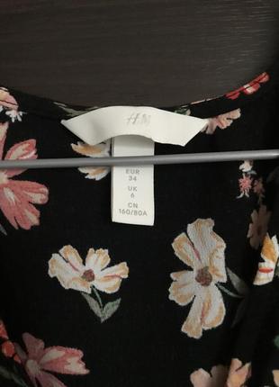 Красива блузка в квітковий принт h&m3 фото