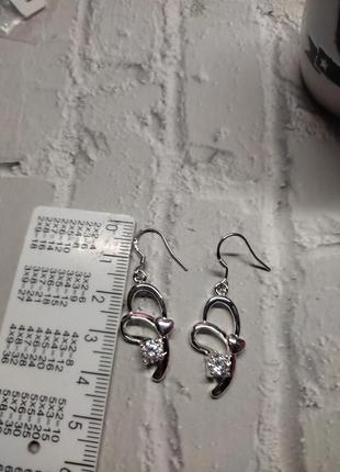 Серебро серьги сережки 925
