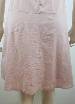 Платье сарафан на подкладке "promod" пудровое (франция)10 фото