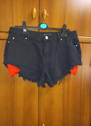 Джинсовые шорты фирма boohoo