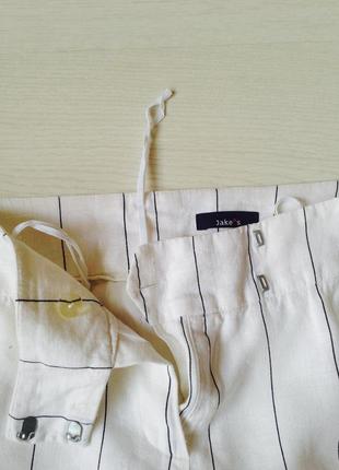 👍 знижка! відмінні лляні широкі штани на підкладці!😍