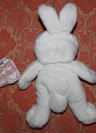 Игрушка мягкая щенок собачка в костюме кролика4 фото