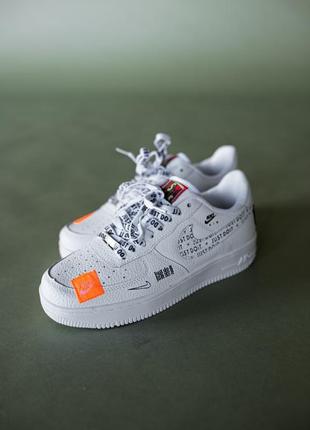 Nike air force 1 low "just do it" (white logo) чоловічі кросівки 🔶 найк аір форс2 фото