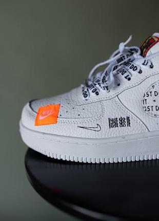 Nike air force 1 low "just do it" (white logo) чоловічі кросівки 🔶 найк аір форс6 фото