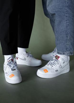 Nike air force 1 low “just do it” (white logo) мужские кроссовки 🔶 найк аир форс5 фото