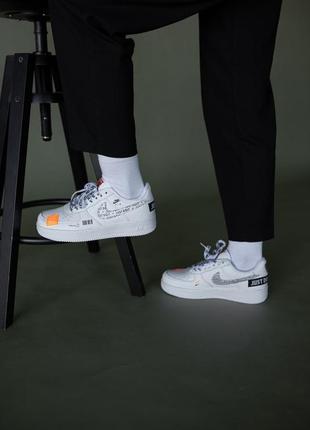 Nike air force 1 low "just do it" (white logo) чоловічі кросівки 🔶 найк аір форс9 фото